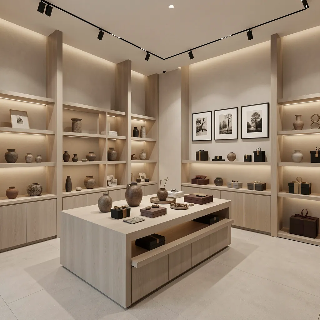 Living room with rope wall art and natural textures