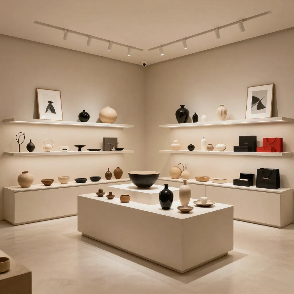 Kitchen with driftwood decor and rope storage baskets